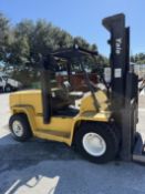 (RUNS SEE VIDEO) Yale Diesel Heavy Duty Rigger Forklift #GDP155, 13,750Lb Lift Capacity, 143” Lift