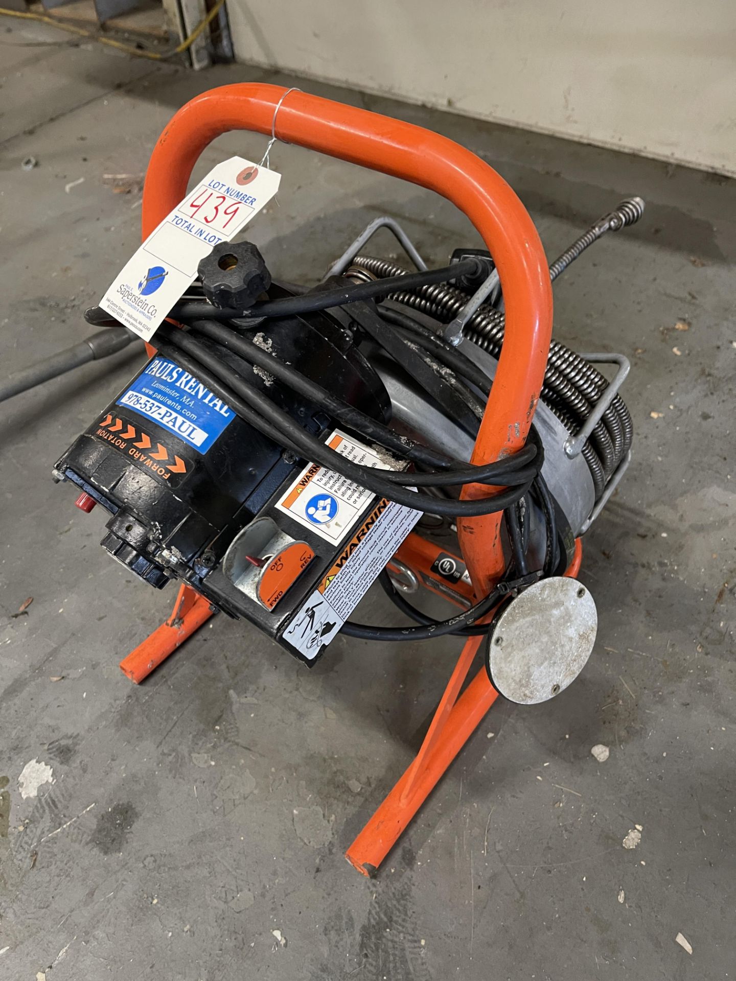 Power Rooter Mini Rooter Power Drain Cleaner 1/3HP