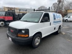 2004 GMC Savana Cargo Van, 8 Cylinder Gas Motor, Auto Trans, 4x2, w/Storage, Roof Rack, Side