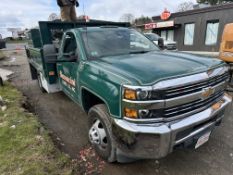 2015 Chevrolet Silverado 3500HD Flat Bed, 8 Cylinder Duramax Diesel Motor, 4x4, GVWR: Class 3, Odom: