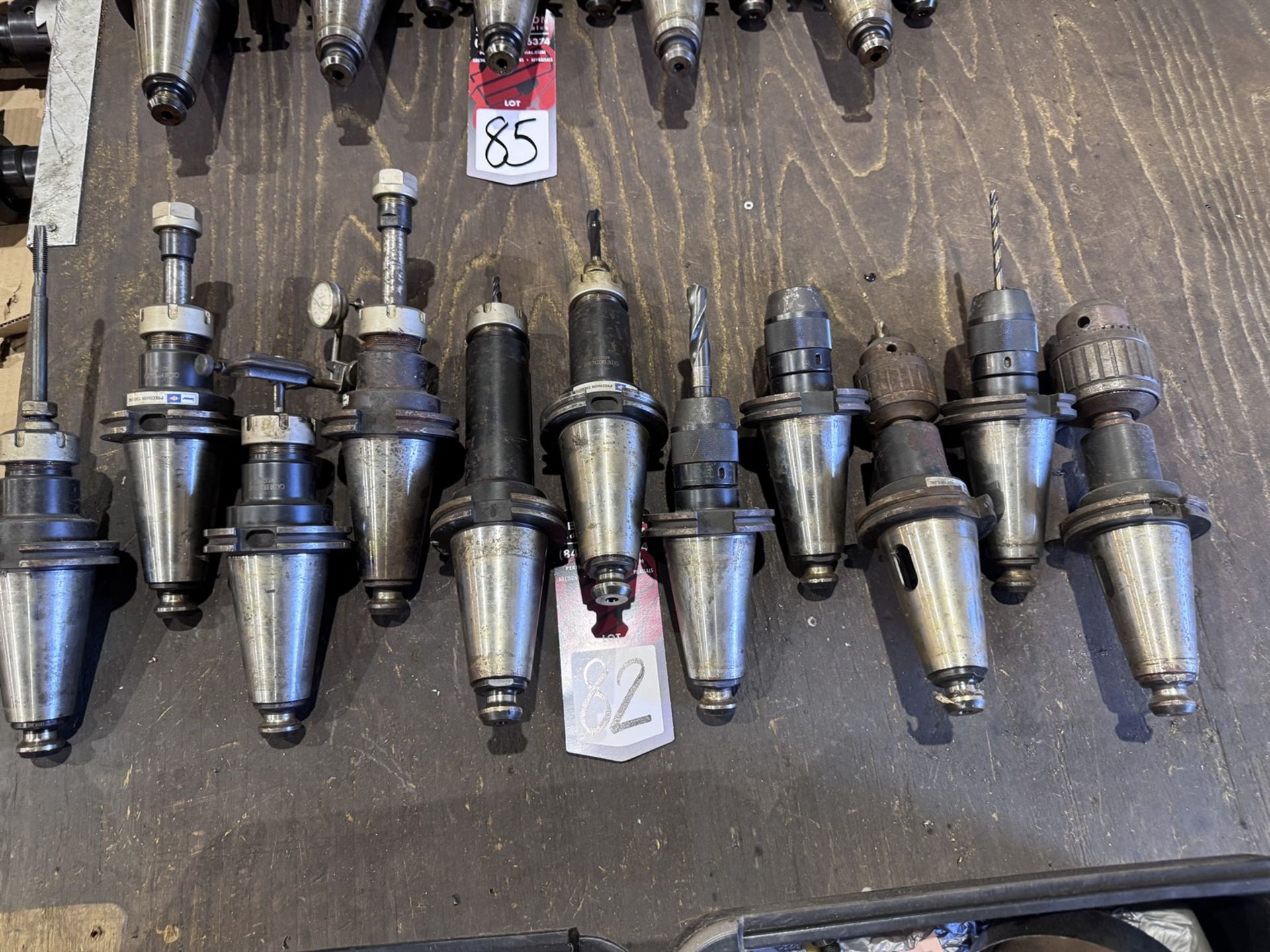 Lot of (11) CAT 50 Tool Holders