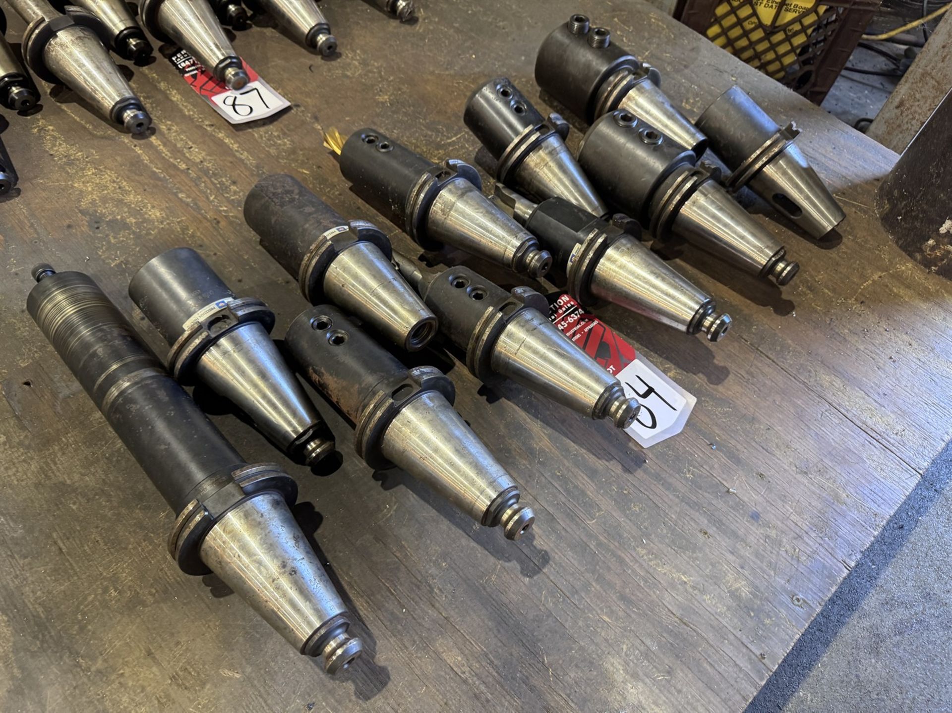 Lot of (11) CAT 50 Tool Holders