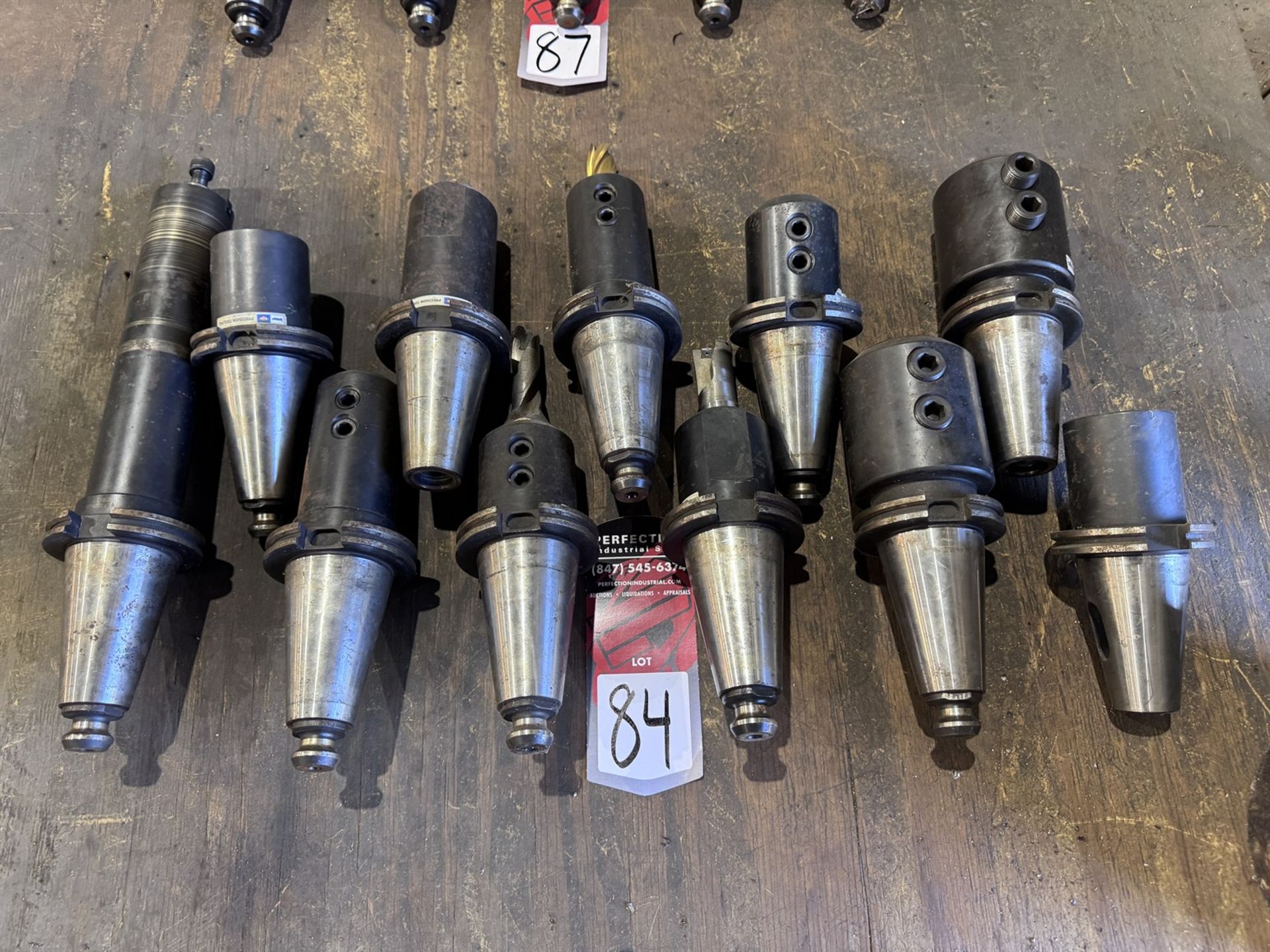 Lot of (11) CAT 50 Tool Holders