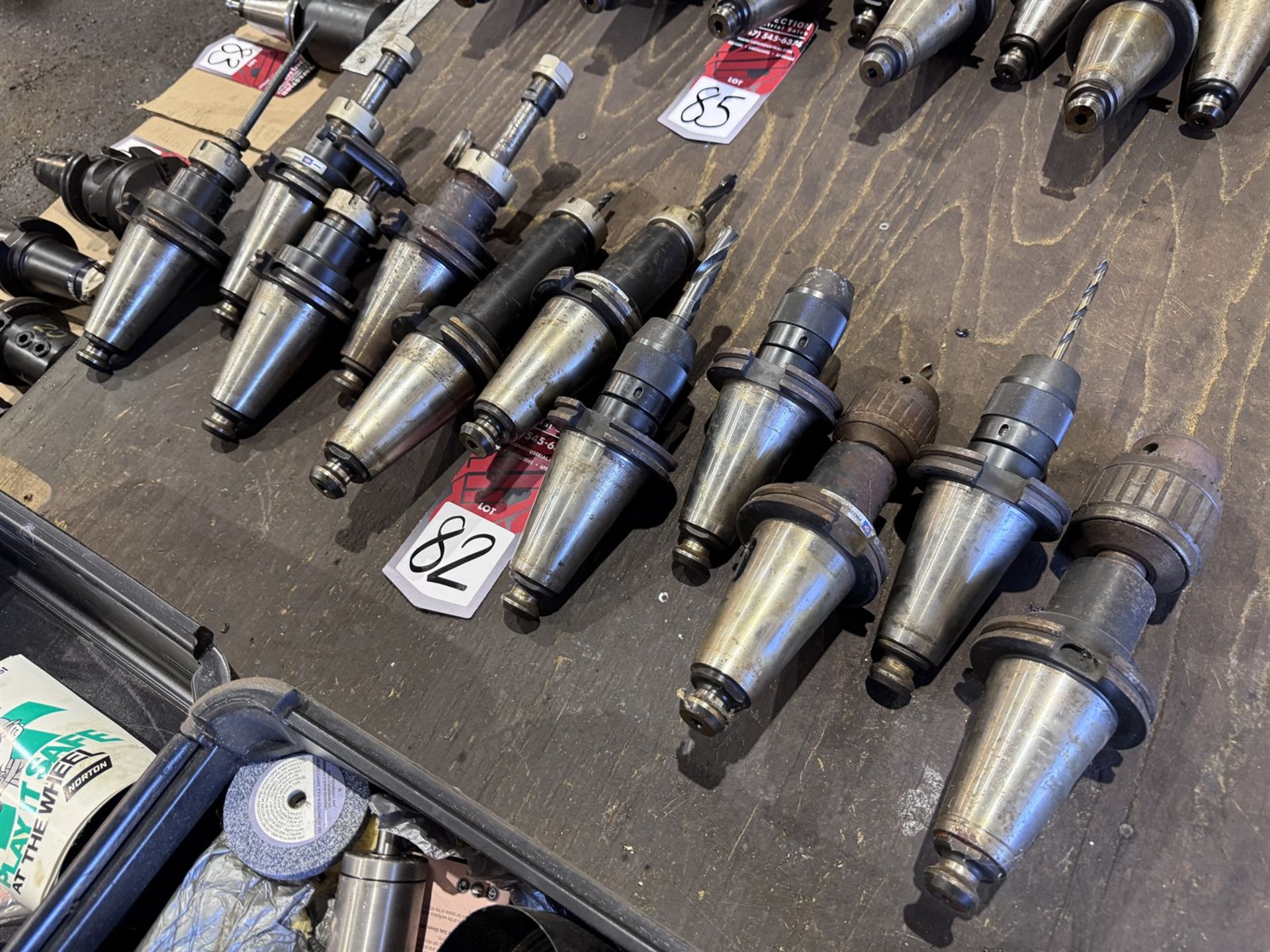 Lot of (11) CAT 50 Tool Holders