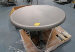 ROTARY ACCUMULATION TABLE, ACTIONPAC SCALES & AUTOMATION MDL TY-TT1200T, 48" dia., S.S.