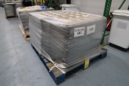 PALLET OF HAMBURGER PANS, American Pan, approx. 150, 17 1/2" x 26 1/2", 4 1/2" dia