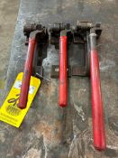 LOT OF STEEL STRAP TENSIONERS: (2) Midwest Industrial Packaging Mdl. MIP-1300 & (1) Midwest Industri