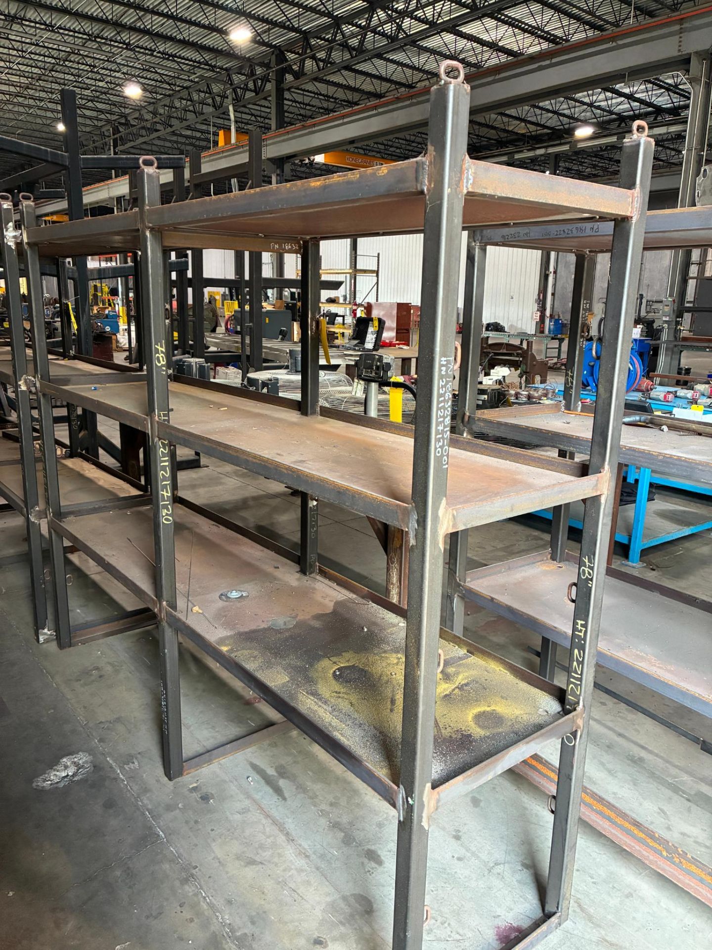 Febricated Rack STEEL FABRICATED RACK, approx. 2' x 8' x 8'