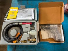LOT OF PNEUMATIC TOOLS, UNUSED: (1) Central Pneumatic Mdl. 60244, 1/8" air micro die grinder & (1) C