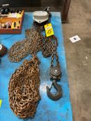 MANUAL CHAIN HOIST, STRONGWAY, 6,600 lb. cap.