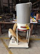 DUST COLLECTOR, JET MDL. DC-1100VX, 1-1/2 HP, 1-phase, w/ Vortex Cone particle filter