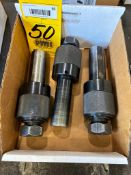 LOT OF STRAIGHT SHANK TAPPING HEADS, w/ collets