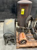 LOT CONSISTING OF: (1) Allegro blower, (1) propane heater & (1) 30" drum fan
