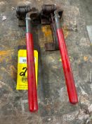 PAIR OF STEEL STRAP TENSIONERS (2), MIDWEST INDUSTRIAL PACKAGING MDL. MIP-1400, made in USA