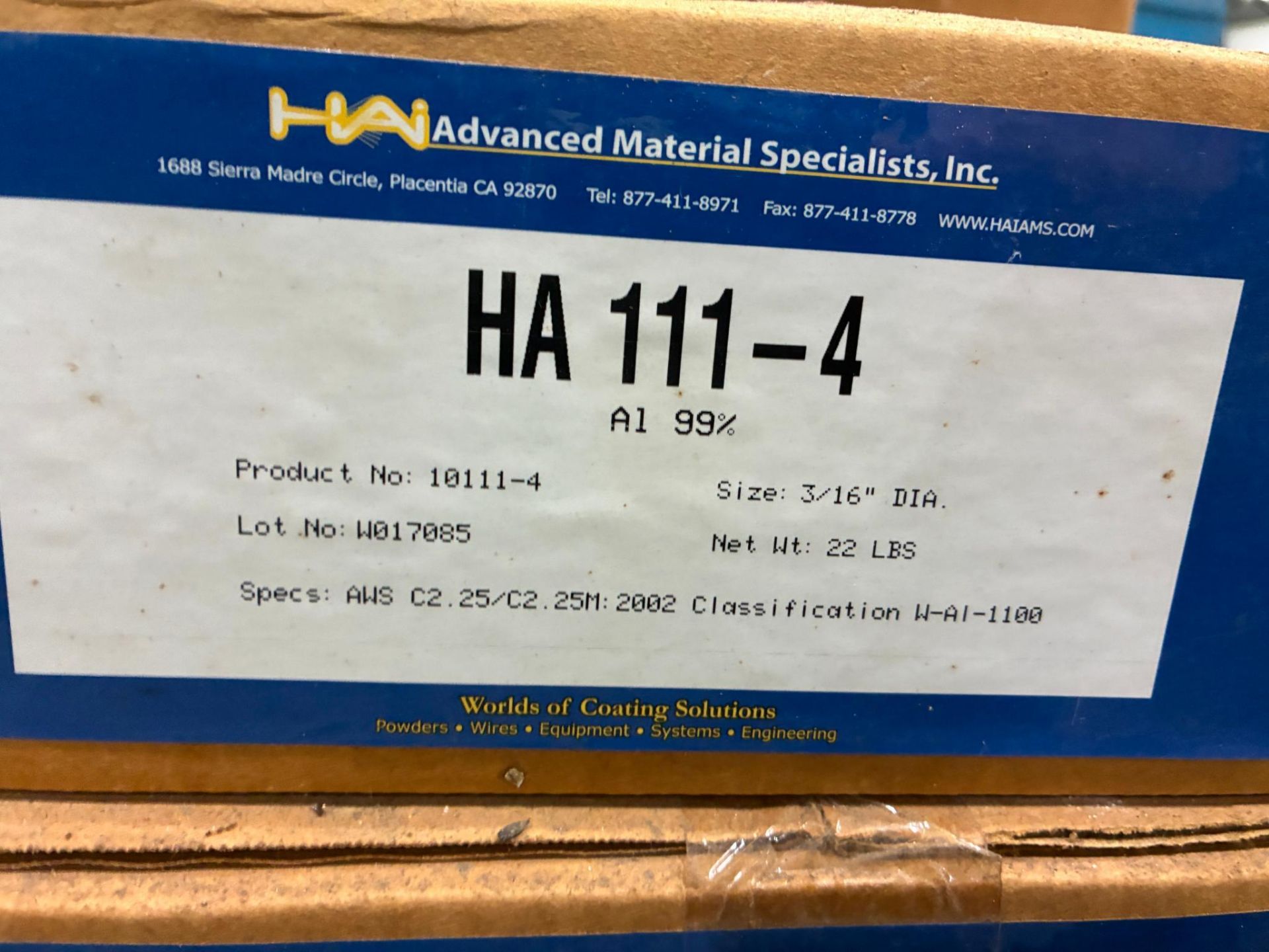 { Choice of lots: 78, 79 } LOT OF METALIZING WIRE, 3/16