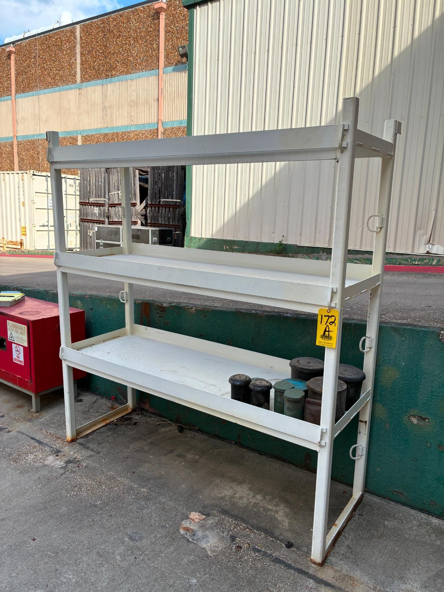 Febricated Rack STEEL FABRICATED RACK, approx. 2' x 8' x 8'