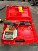POWER ACTUATED MARKING STAMPING GUN, HILTI MDL. DX462, w/ X-HM & assorted stamps