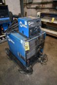 WELDING MACHINE, MILLER CP-302, 32 v., 300 amps @ 100% duty cycle, w/ Miller 22A wire feeder, S/N LJ