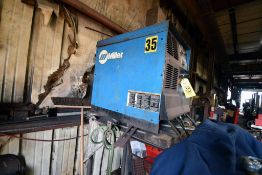 WELDING MACHINE, MILLER CP-302, 32 v., 300 amps. @100% duty cycle, w/ Miller 22A wire feeder, S/N MB