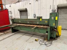 POWER SQUARING SHEER, WYSONG MDL. 1410, 14 gage, 10' max., S/N P112-15