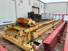 OVERHEAD CRANE SYSTEM, 15 T. PROSERV DOUBLE GIRDER, top running, direct drive, Yale hoist, approx. 5