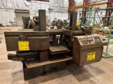 HORIZONTAL BANDSAW, H.E.M. MDL. DC-14HA, dual column, pwr. feed tbl., S/N 761001