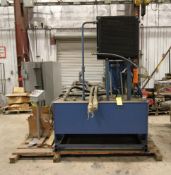 HYDRAULIC POWER UNIT, w/ control cabinet & 50 HP motor