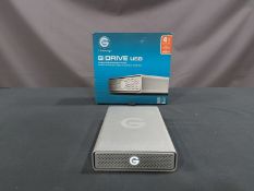 GDRIVE, G1, USB, COMPACT, 4,000 GB, HIGH PERFORMANCE STORAGE HARDRIVE, S/N P4HVXUJB (TAG 23)