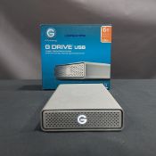 GDRIVE, G1, USB, COMPACT, 6,000 GB, HIGH PERFORMANCE STORAGE HARDRIVE, S/N V8HRV6VR (TAG 29)
