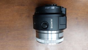 SONY, SEL16F28, 16MM, F.2.8 LENS, WITH SONY, ILCE-QX1, SMARTPHONE MOUNTABLE LENS, WIFI CONTROLLED,