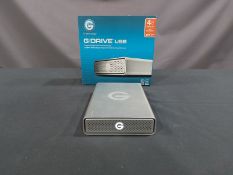 GDRIVE, G1, USB, COMPACT, 4,000 GB, HIGH PERFORMANCE STORAGE HARDRIVE, S/N P4HVXGEB (TAG 20)