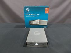 GDRIVE, G1, USB, COMPACT, 4,000 GB, HIGH PERFORMANCE STORAGE HARDRIVE, S/N P4HVZTYB (TAG 24)