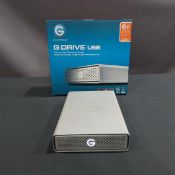 GDRIVE, G1, USB, COMPACT, 6,000 GB, HIGH PERFORMANCE STORAGE HARDRIVE, S/N V8HJESGR (TAG 31)