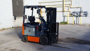 2020, TOYOTA, 8FBCHU25, 4,850, LBS, 3 STAGE, 48V, BATTERY POWERED FORKLIFT