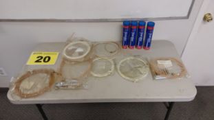 LOT OF LUBRICATION PARTS: NEW GREASE CARTRIDGES, COILED TUBING ASSEMBLIES AND FITTINGS