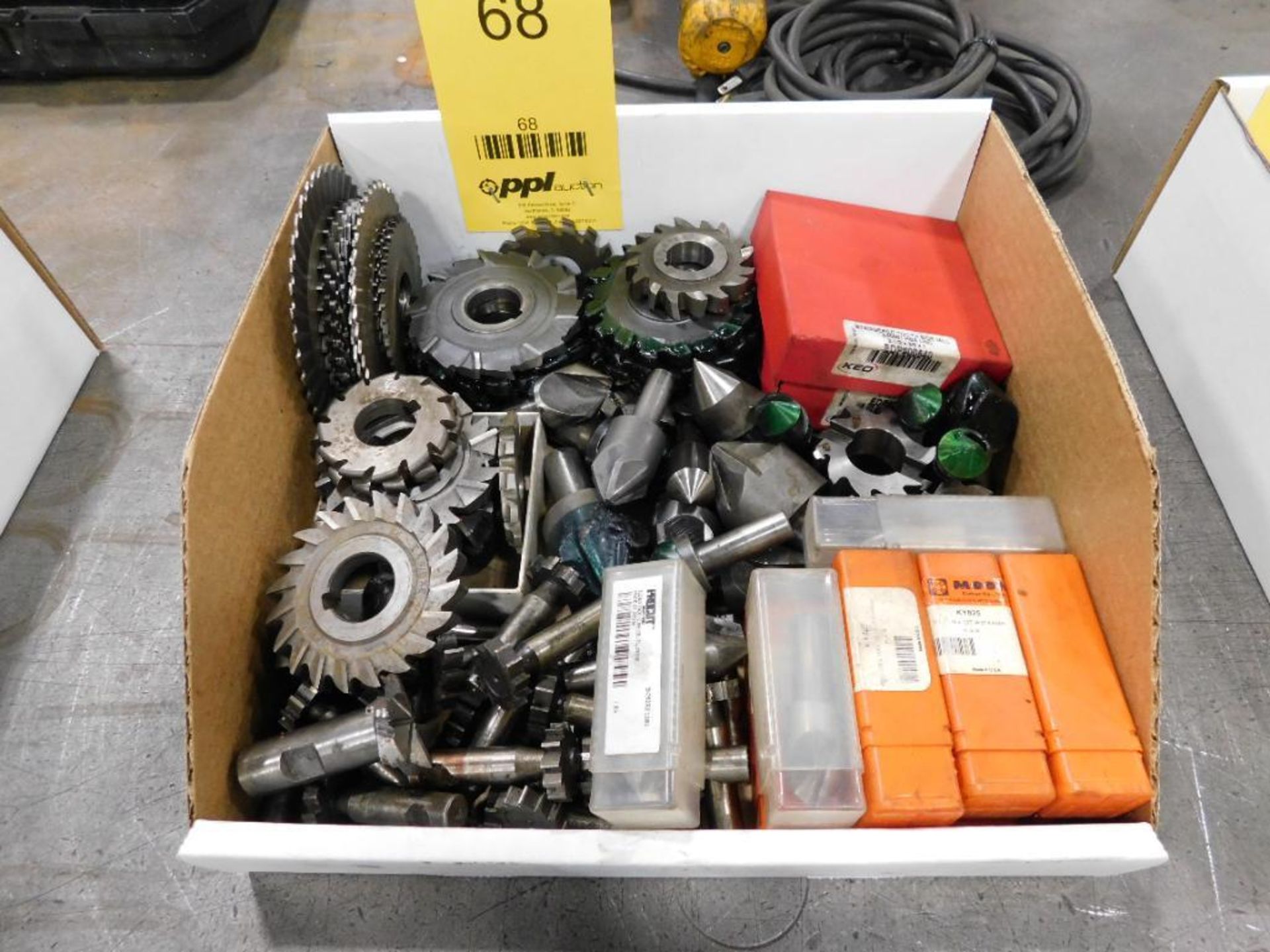 LOT: Assorted Milling Cutters, Keyseat Cutters, Countersinks, etc.