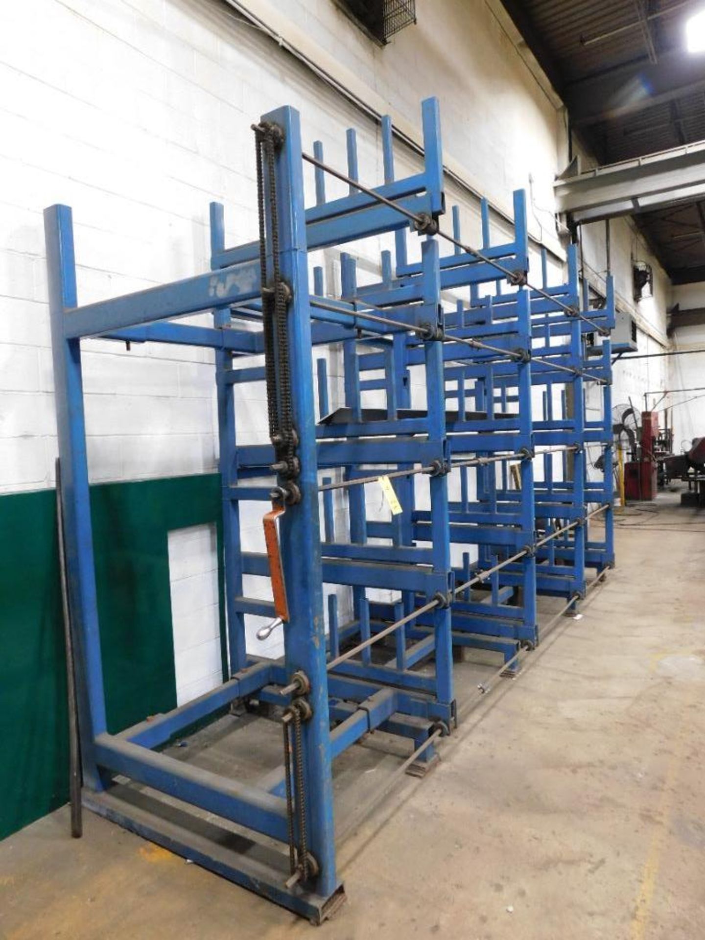 LOT: (4) Sections HD Roll Out Rack, Approx. 18' W x 10' H x 5' D