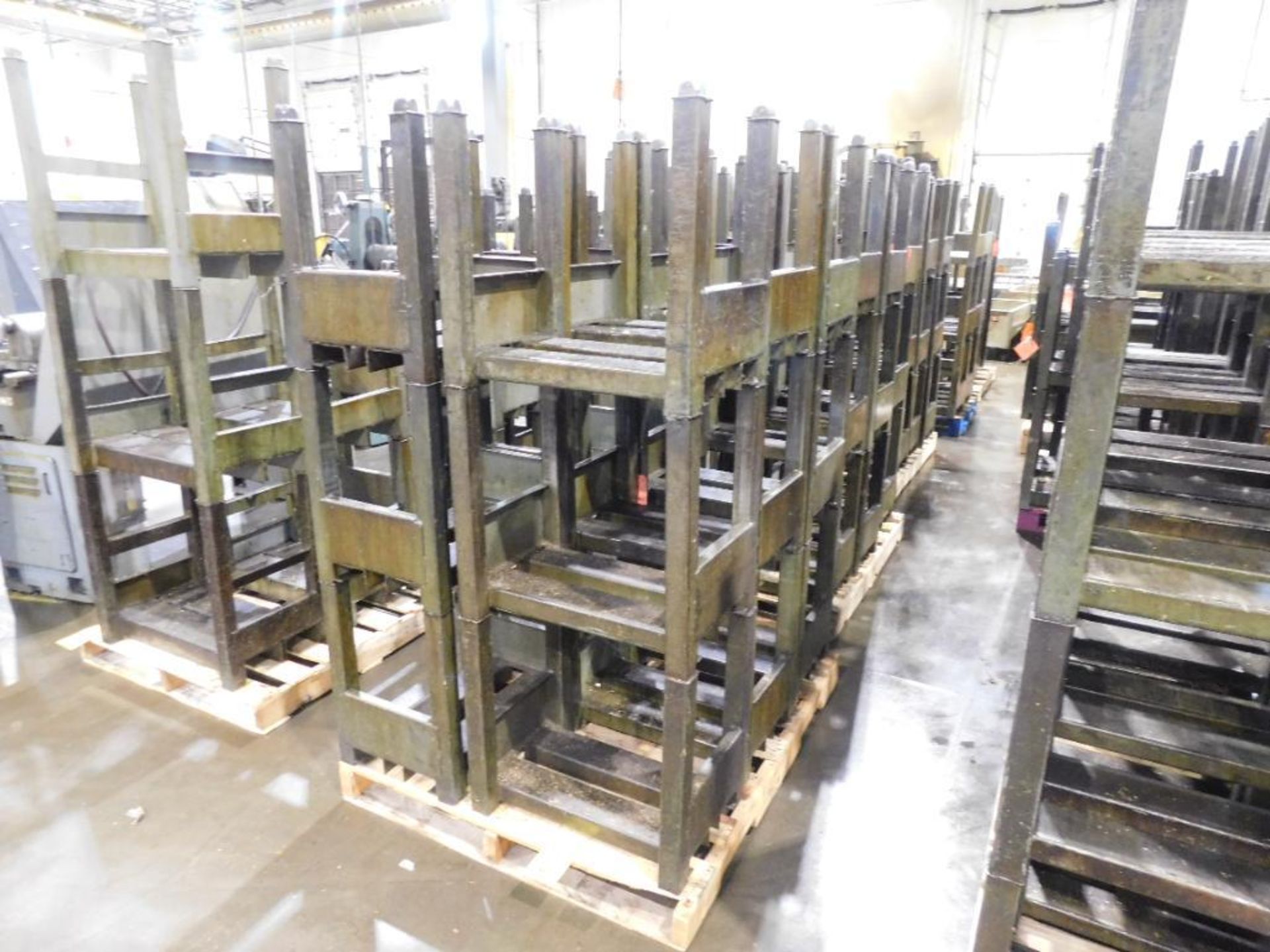 Hd Checker Racks LOT: Modular HD Steel Material Racks on (6) Pallets