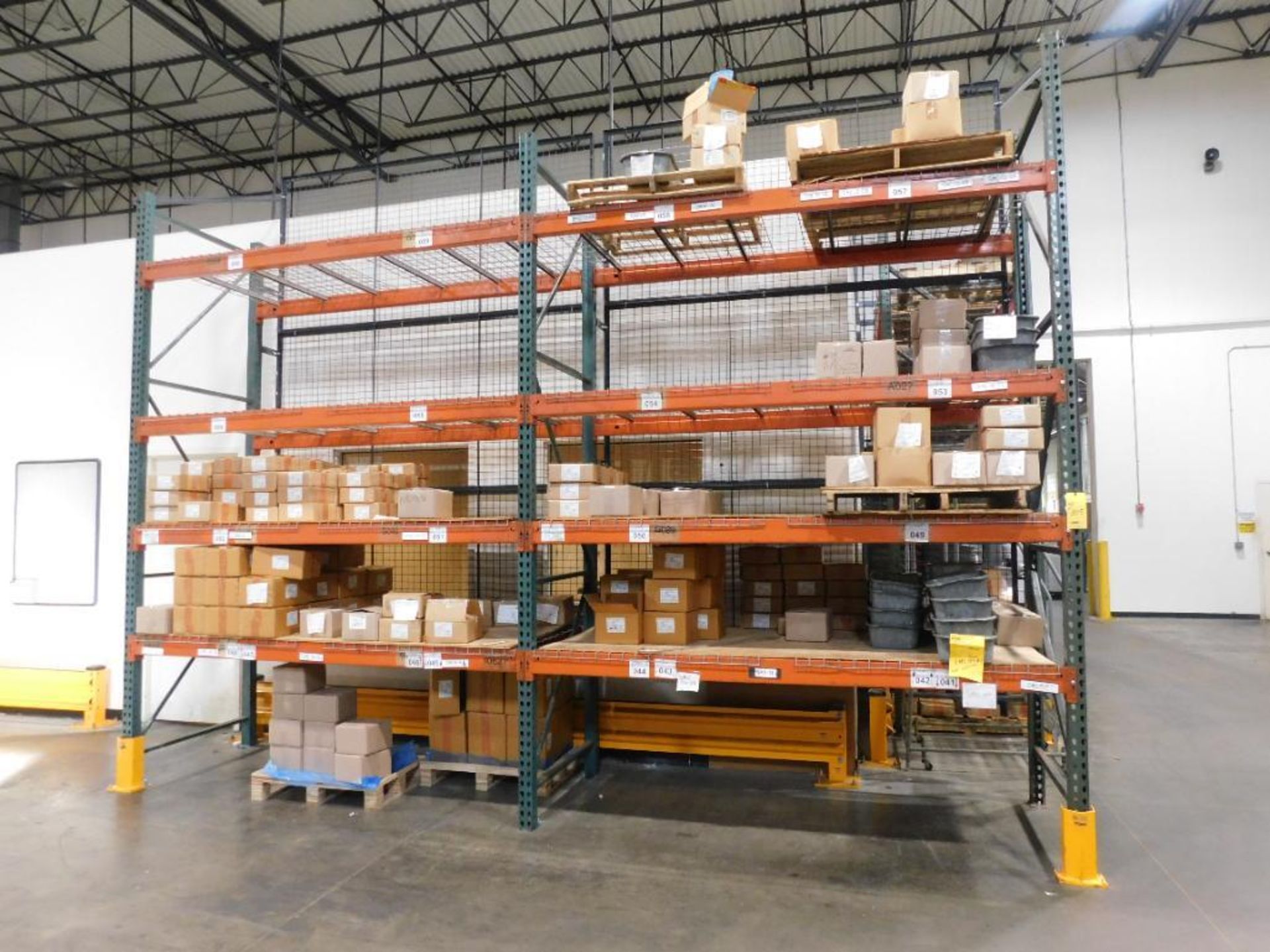 Single Tear Internal Racking LOT: (5) Sections 12' x 8' x 42