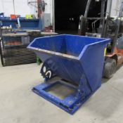 Self Dumping Portable Hopper, 43" W x 39" D (DELAYED REMOVAL, CONTACT SITE MANAGER)