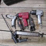 LOT: (6) Pneumatic Tools, (3) Impact Wrenches, (2) Cut-Off Tools, (1) Grease Gun