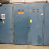 Steel Storage Cabinet w/Contents, 67" W x 24" D x 96" H