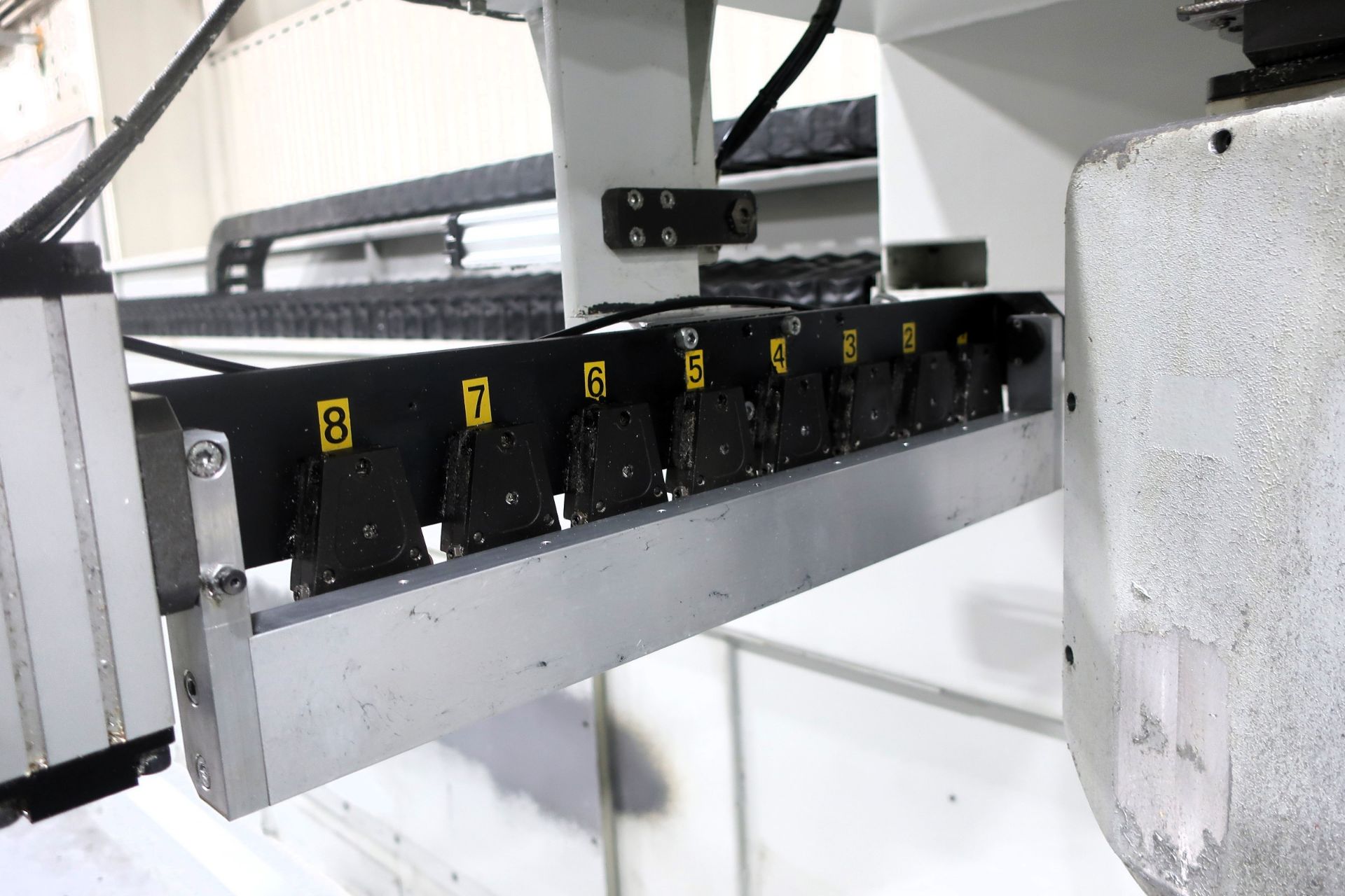 Ares Router Label CMS Ares-4818-PX5-Z1200 5-Axis CNC Gantry Router, S/N 6395, New 2012 ...