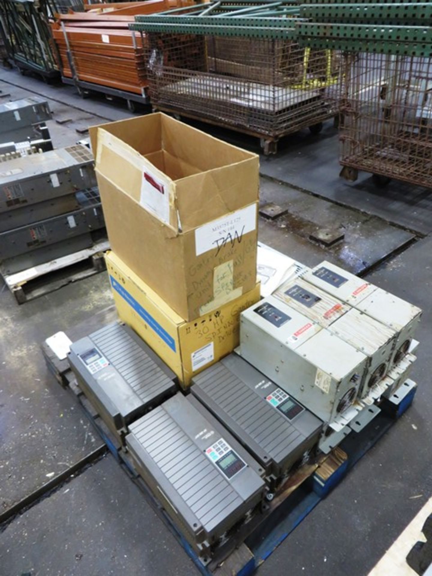 GE Fuji AF 300-G11 Drives & Bonitron 3575 Braking Resisters on Pallets
