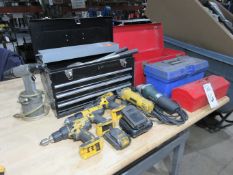 (4) Toolboxes with Hand and Power Tools