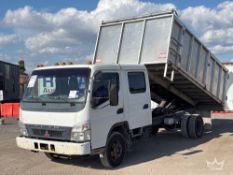 2007 Mitsubishi Fuso FE84DW Crew Cab Landscape Dump Truck