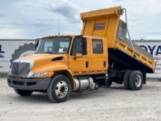 2013 International DuraStar 4300 Crew Cab Mason Dump Truck