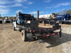 2012 Ford F-550 Ext. Cab Stellar EC3200 1.5 Ton Crane Utility Flatbed Truck