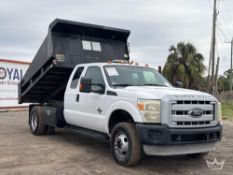 2012 Ford F-350 4x4 Ext. Cab Rugby HR-520 Mason Dump Truck