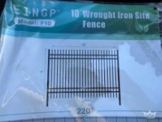 10 ft Wrought Iron Fence